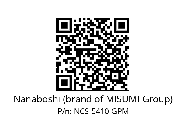   Nanaboshi (brand of MISUMI Group) NCS-5410-GPM