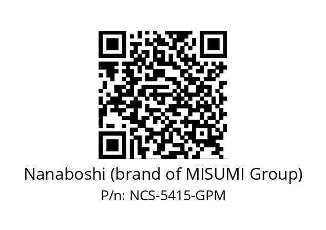   Nanaboshi (brand of MISUMI Group) NCS-5415-GPM