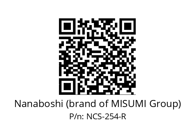   Nanaboshi (brand of MISUMI Group) NCS-254-R