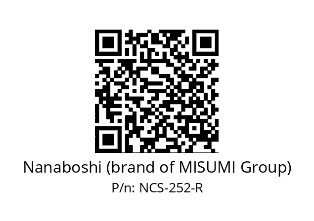   Nanaboshi (brand of MISUMI Group) NCS-252-R