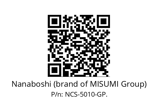   Nanaboshi (brand of MISUMI Group) NCS-5010-GP.