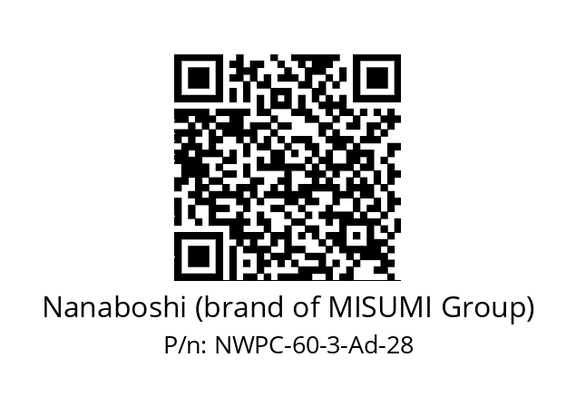   Nanaboshi (brand of MISUMI Group) NWPC-60-3-Ad-28