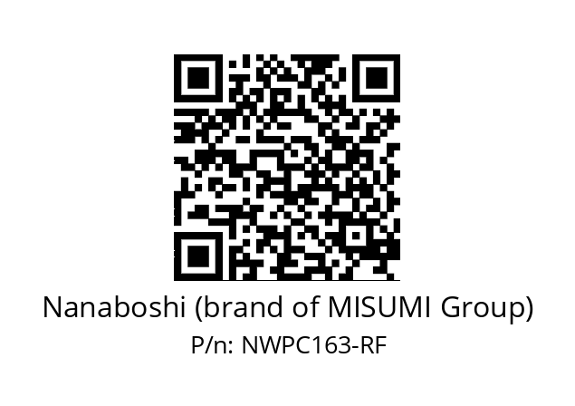   Nanaboshi (brand of MISUMI Group) NWPC163-RF