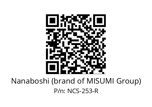   Nanaboshi (brand of MISUMI Group) NCS-253-R