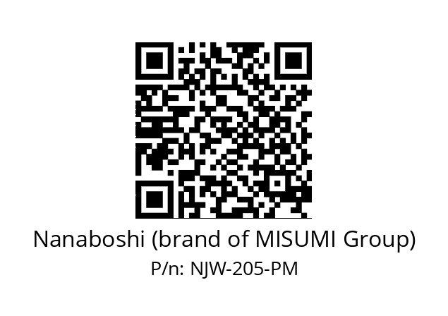   Nanaboshi (brand of MISUMI Group) NJW-205-PM