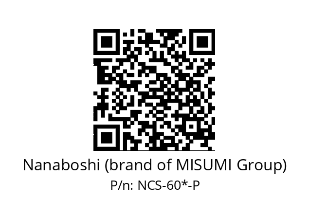   Nanaboshi (brand of MISUMI Group) NCS-60*-P