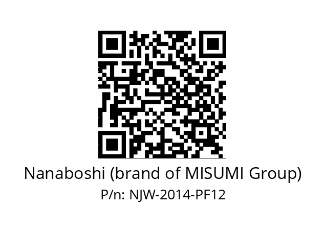   Nanaboshi (brand of MISUMI Group) NJW-2014-PF12