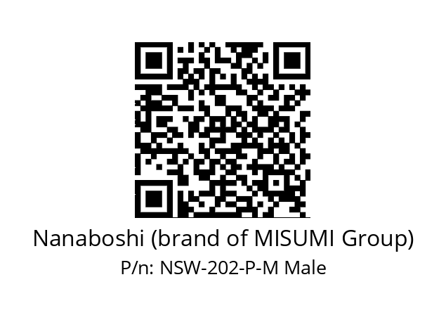   Nanaboshi (brand of MISUMI Group) NSW-202-P-M Male