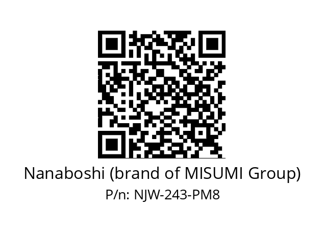   Nanaboshi (brand of MISUMI Group) NJW-243-PM8