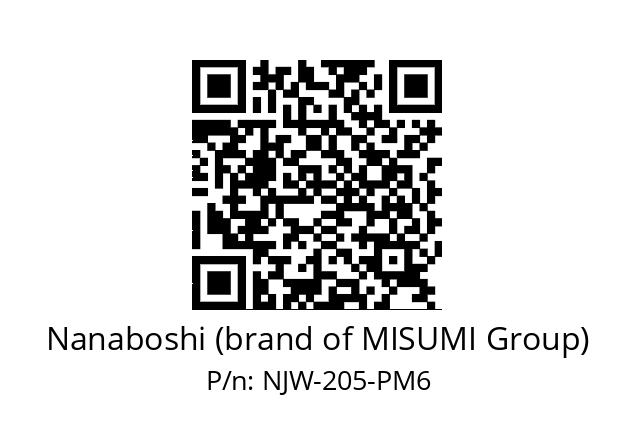   Nanaboshi (brand of MISUMI Group) NJW-205-PM6