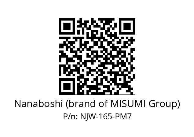   Nanaboshi (brand of MISUMI Group) NJW-165-PM7