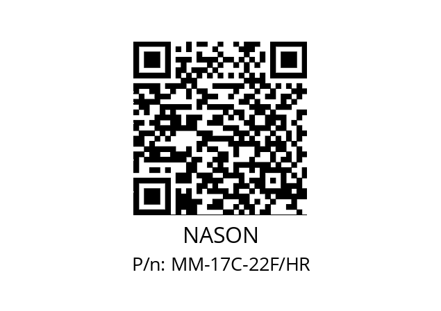   NASON MM-17C-22F/HR