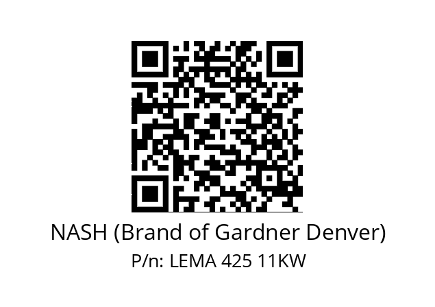   NASH (Brand of Gardner Denver) LEMA 425 11KW