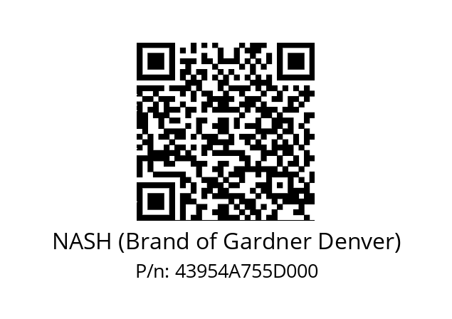   NASH (Brand of Gardner Denver) 43954A755D000