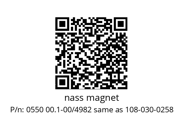   nass magnet 0550 00.1-00/4982 same as 108-030-0258