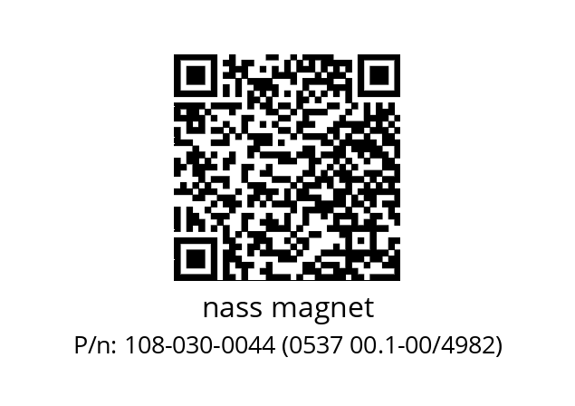   nass magnet 108-030-0044 (0537 00.1-00/4982)