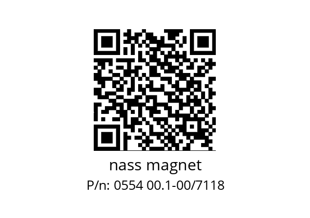   nass magnet 0554 00.1-00/7118