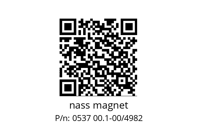   nass magnet 0537 00.1-00/4982