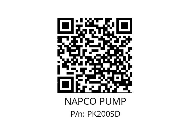   NAPCO PUMP PK200SD