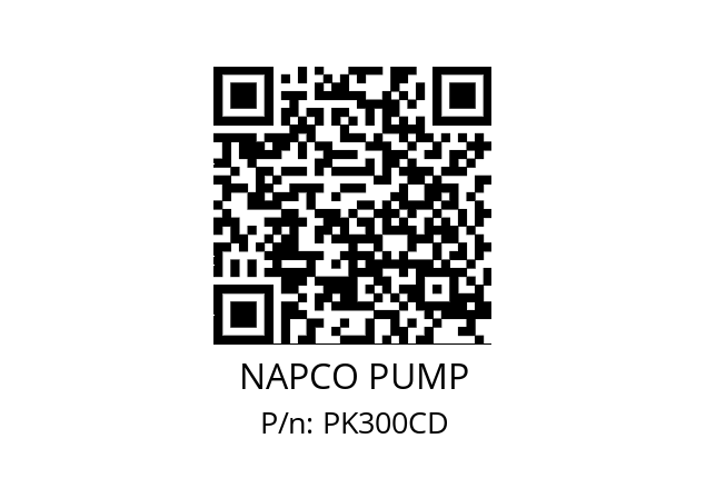   NAPCO PUMP PK300CD