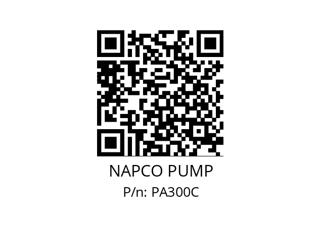   NAPCO PUMP PA300C