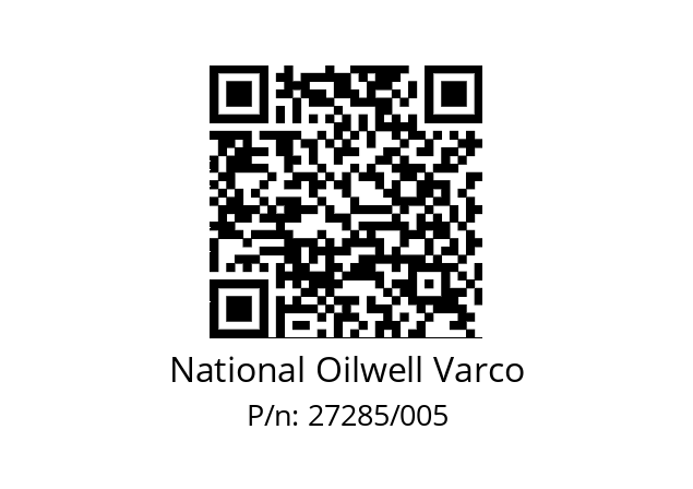   National Oilwell Varco 27285/005