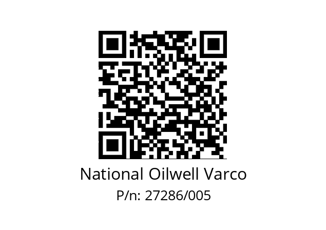   National Oilwell Varco 27286/005