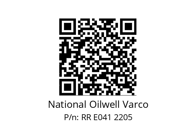   National Oilwell Varco RR E041 2205