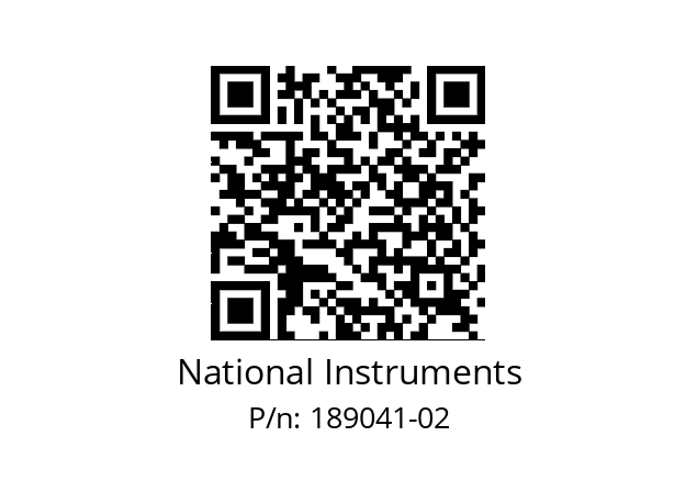   National Instruments 189041-02