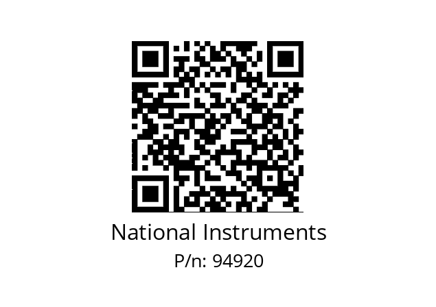   National Instruments 94920