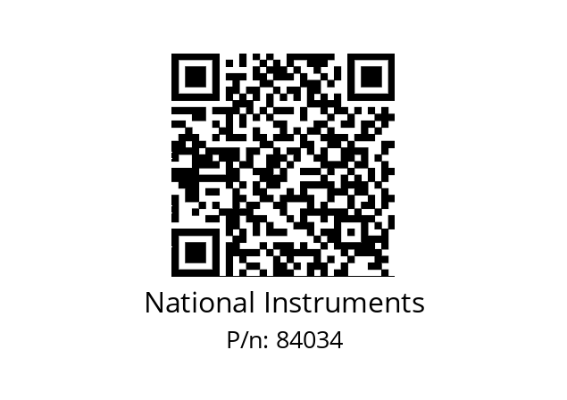   National Instruments 84034