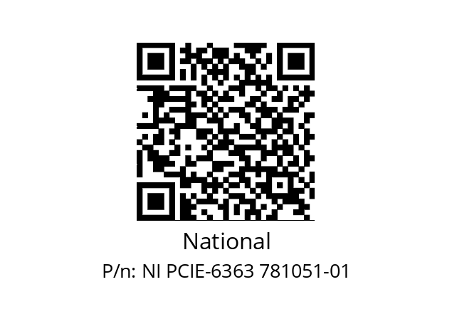   National NI PCIE-6363 781051-01