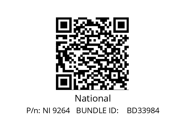   National NI 9264   BUNDLE ID:    BD33984