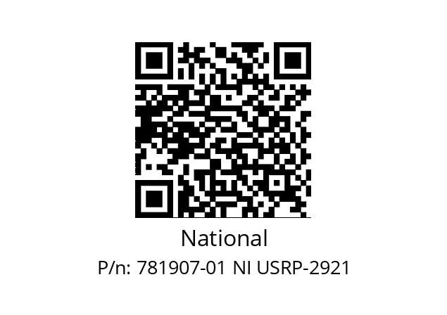   National 781907-01 NI USRP-2921