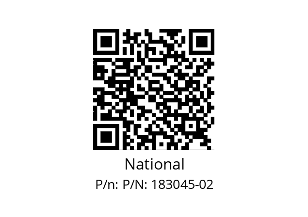   National P/N: 183045-02