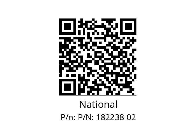   National P/N: 182238-02