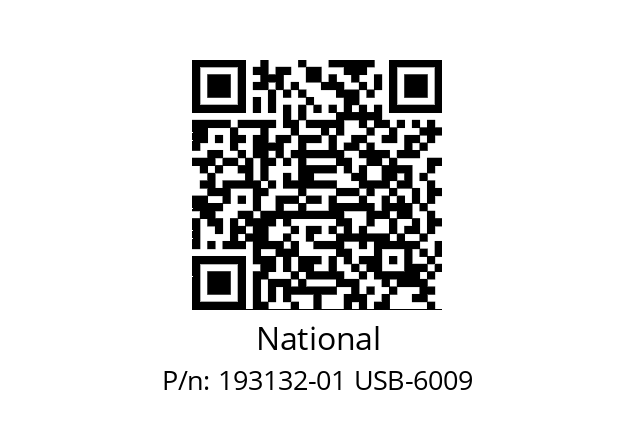   National 193132-01 USB-6009