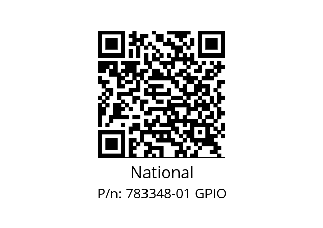   National 783348-01 GPIO