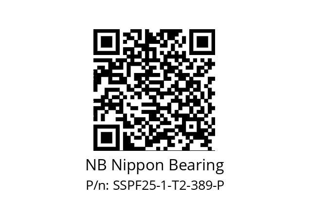   NB Nippon Bearing SSPF25-1-T2-389-P