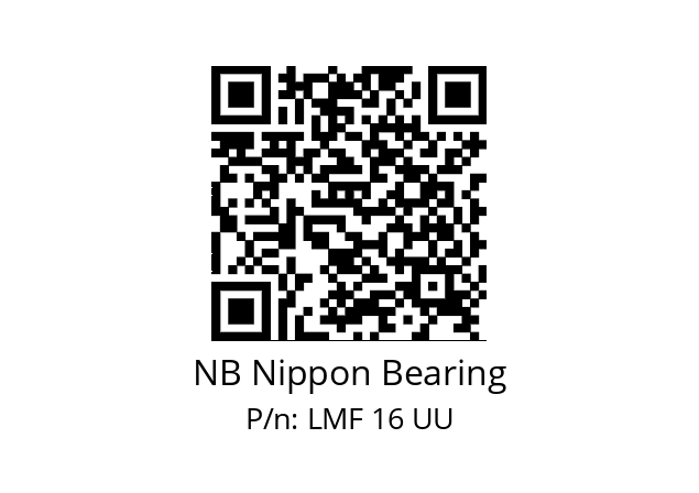   NB Nippon Bearing LMF 16 UU