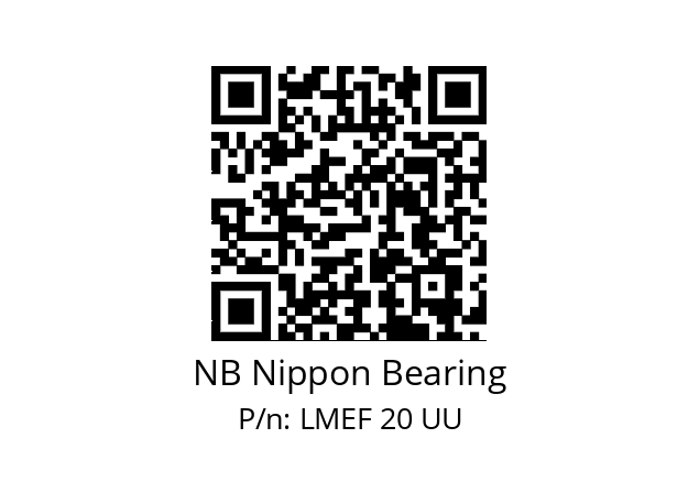   NB Nippon Bearing LMEF 20 UU