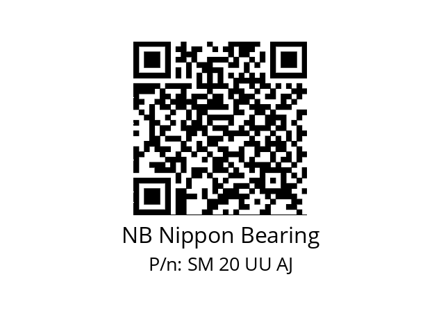   NB Nippon Bearing SM 20 UU AJ