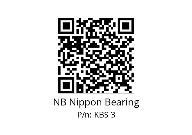   NB Nippon Bearing KBS 3