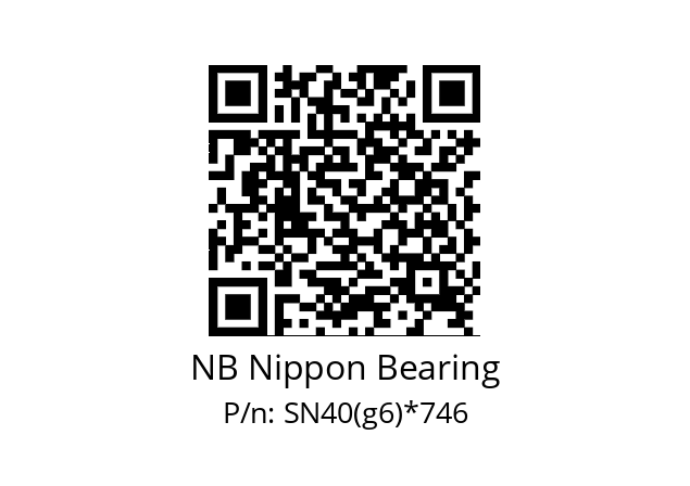   NB Nippon Bearing SN40(g6)*746