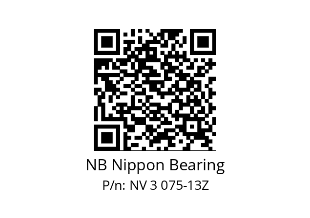   NB Nippon Bearing NV 3 075-13Z