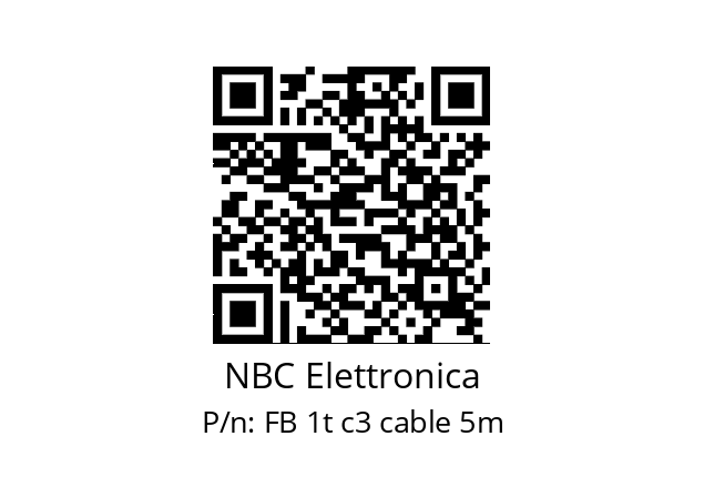   NBC Elettronica FB 1t c3 cable 5m