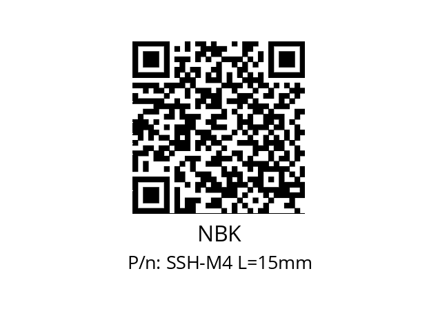   NBK SSH-M4 L=15mm