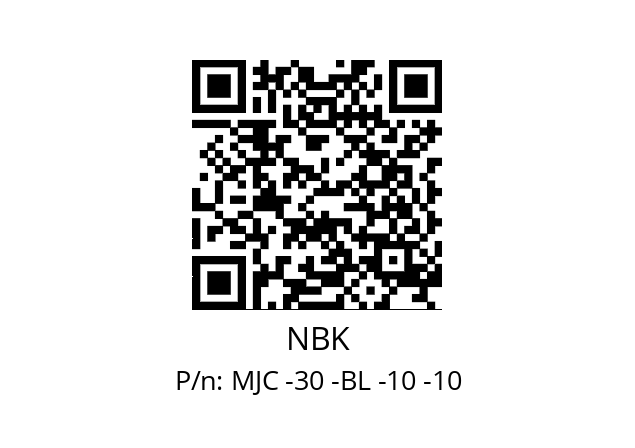   NBK MJC -30 -BL -10 -10