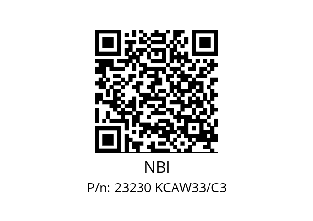   NBI 23230 KCAW33/C3