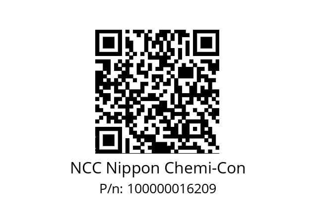   NCC Nippon Chemi-Con 100000016209